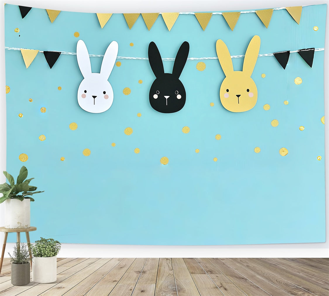 Ostern Fotohintergrund Pastell Party Kaninchen Festliche Kulisse CSH2-107