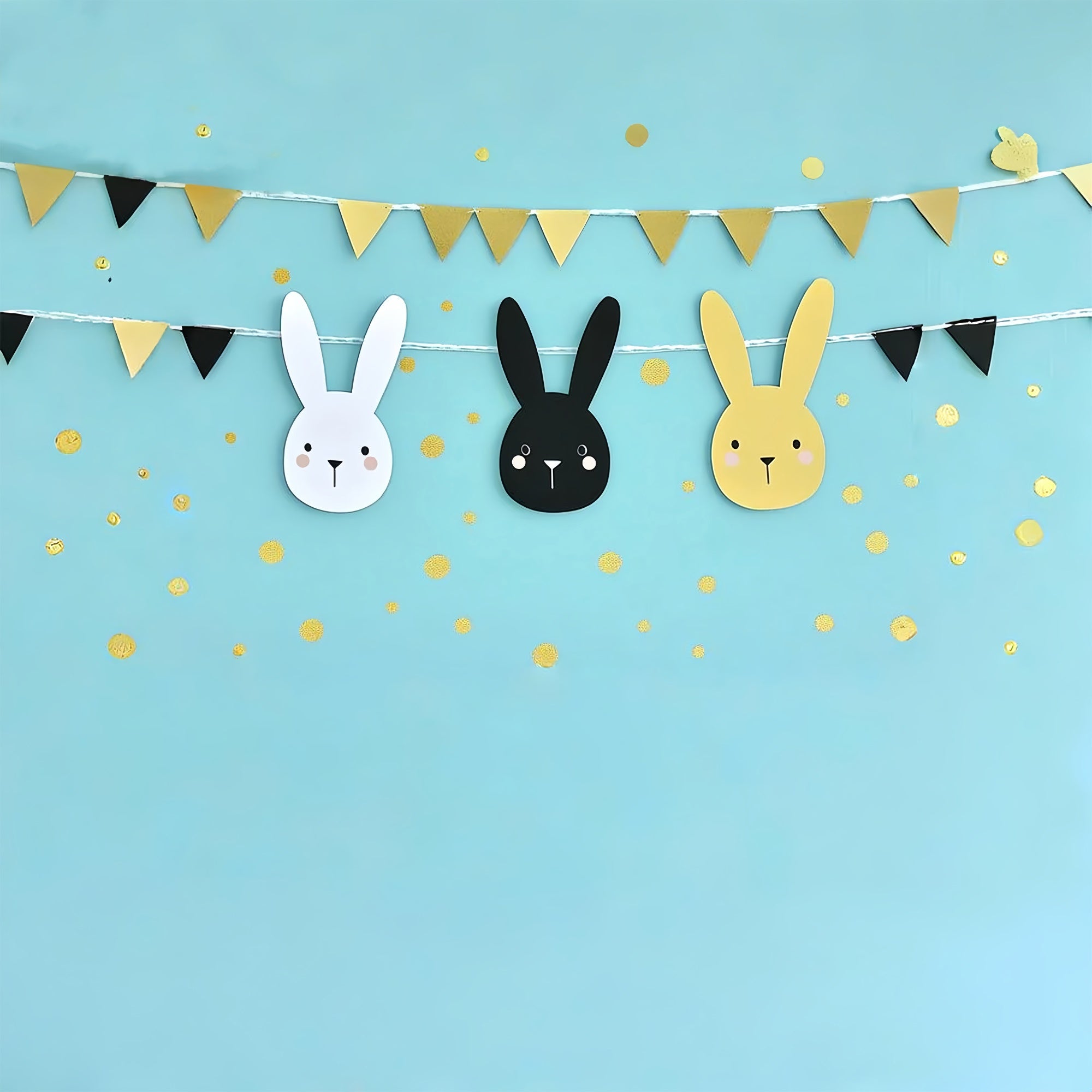 Ostern Fotohintergrund Pastell Party Kaninchen Festliche Kulisse CSH2-107