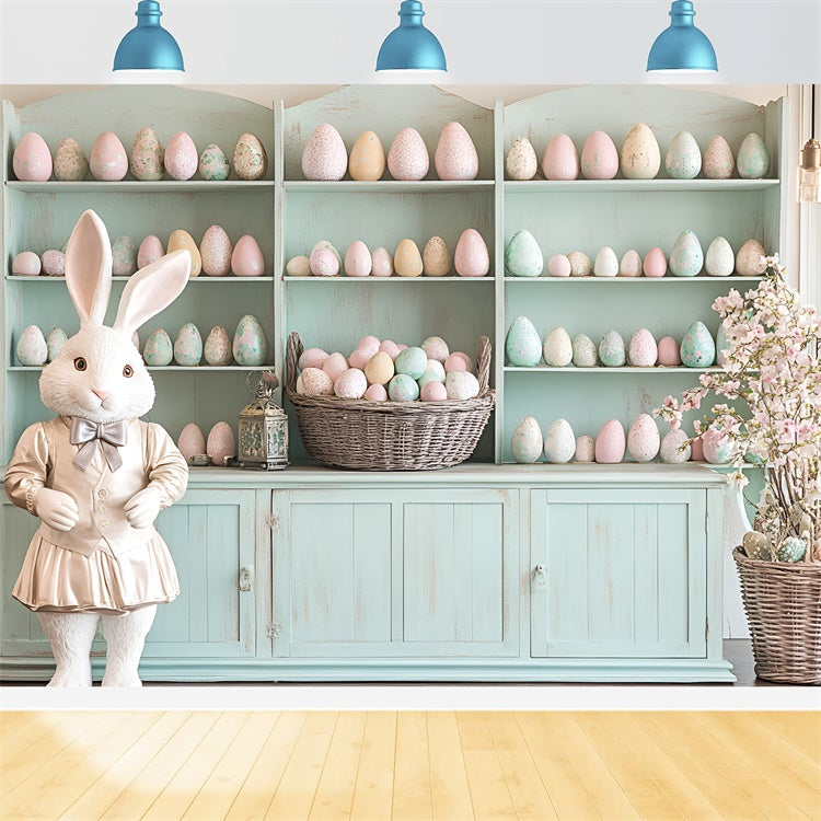 Ostern Backdrop Elegant Osterhase Pastell Eier Backdrop CSH2-25