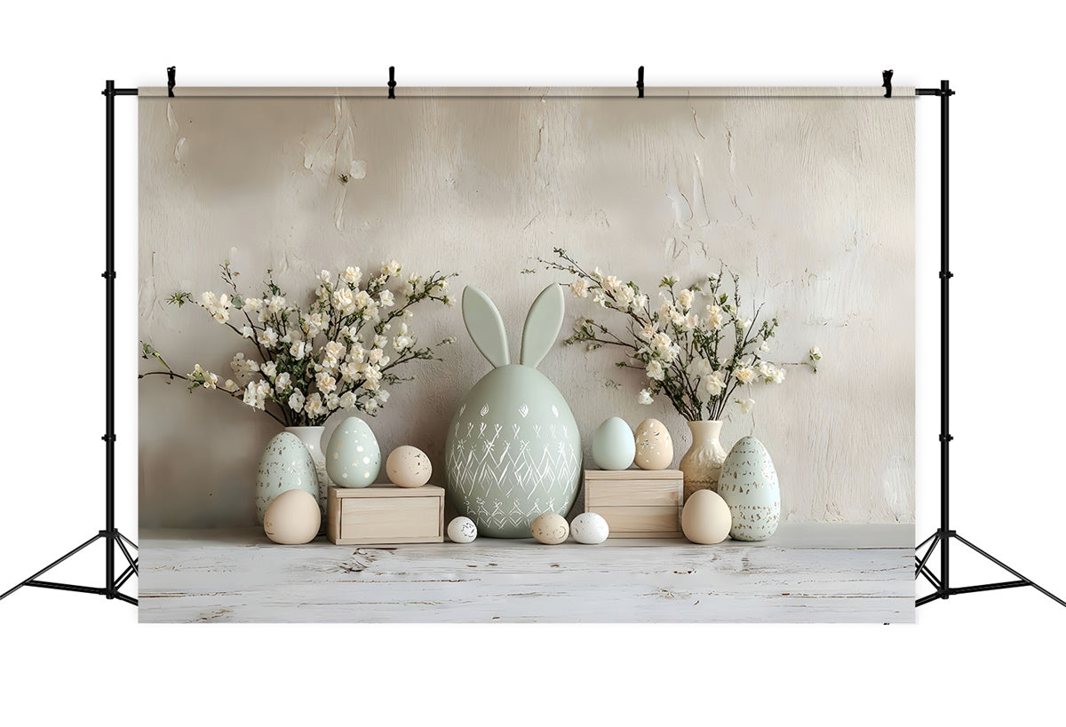Ostern Fotohintergrund Elegant Floral Ei Dekorationen Hintergrund CSH2-52