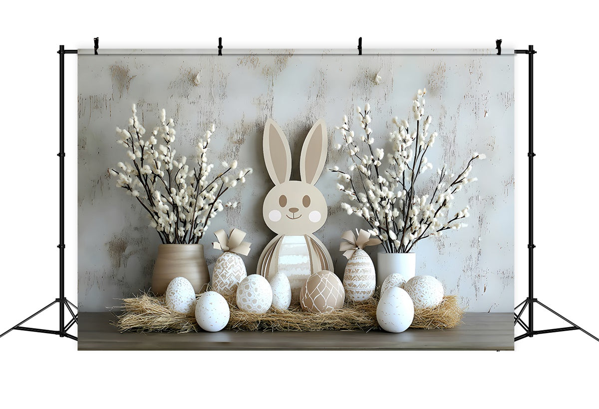 Ostern Backdrops Skurrile Hasen Bunte Eier Backdrop CSH2-54