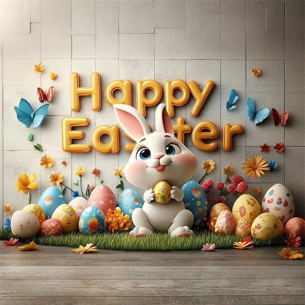 Ostern Fotohintergrund Fröhlicher Hase Ei Garten Hintergrund CSH2-67