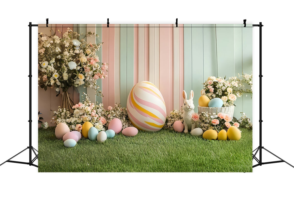 Ostern Fotokulisse Pastell Hasen Ei Feier Hintergrund CSH2-71