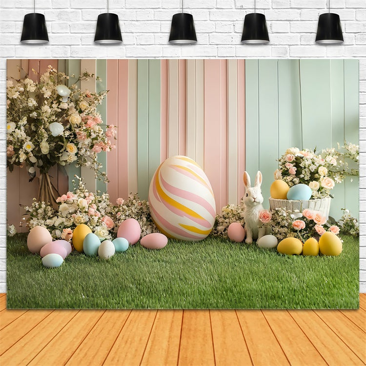 Ostern Fotokulisse Pastell Hasen Ei Feier Hintergrund CSH2-71