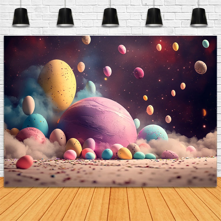 Ostern Backdrop Ideen Galaktische Osterei Fantasie Backdrop CSH2-73