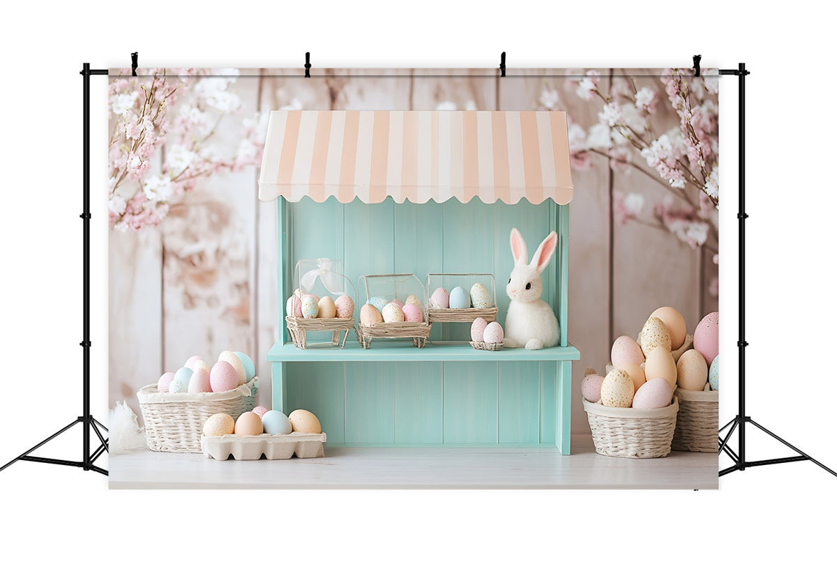 Ostern Backdrops für Fotografie Floral Bunny Egg Shop Backdrop CSH2-76
