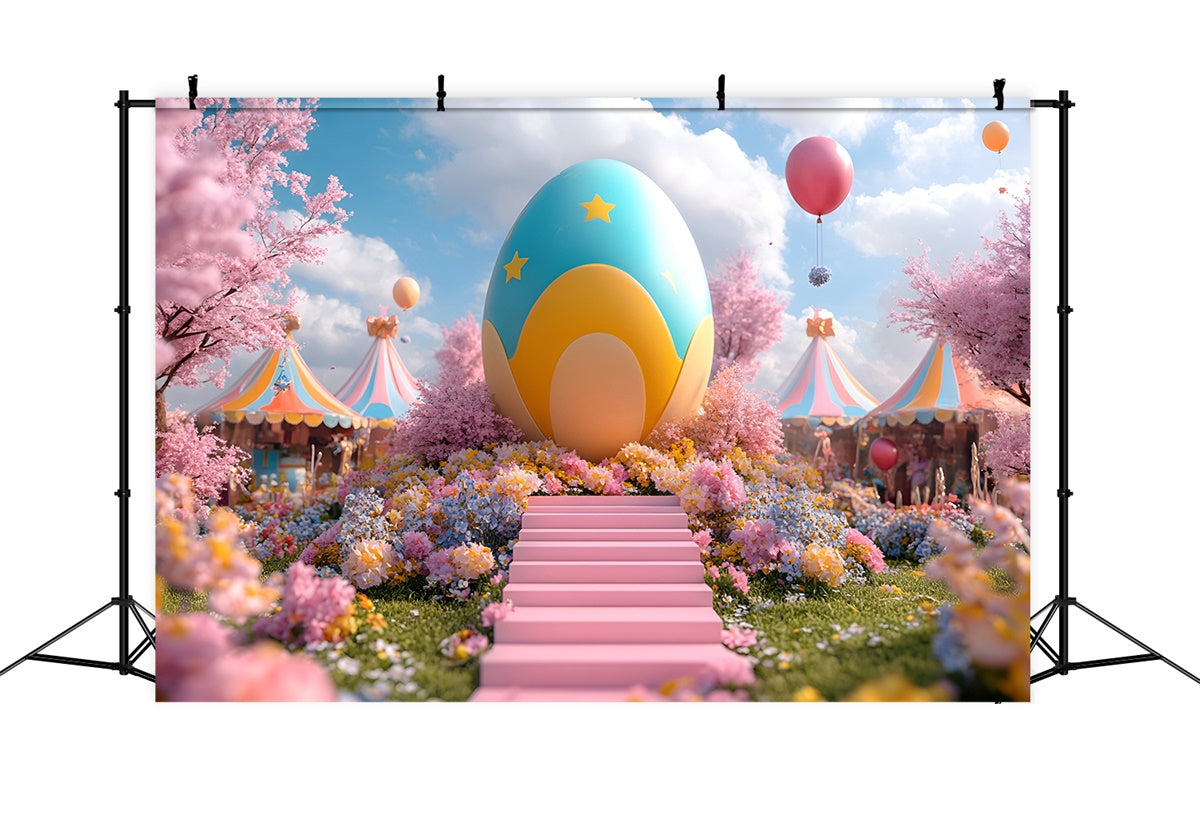 Ostern Backdrop Ideen Whimsical Frühling Ei Karneval Hintergrund CSH2-80