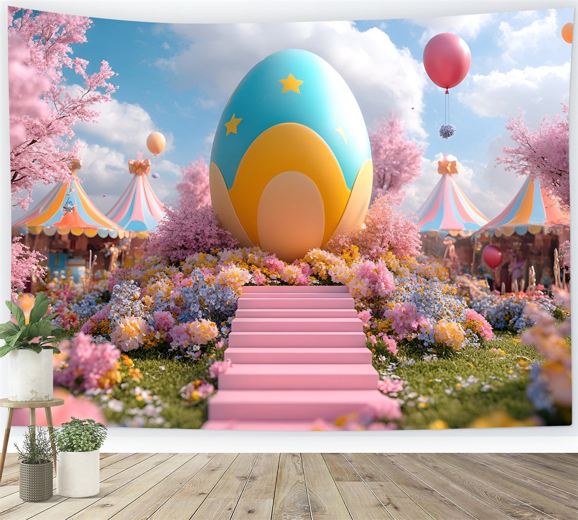 Ostern Backdrop Ideen Whimsical Frühling Ei Karneval Hintergrund CSH2-80