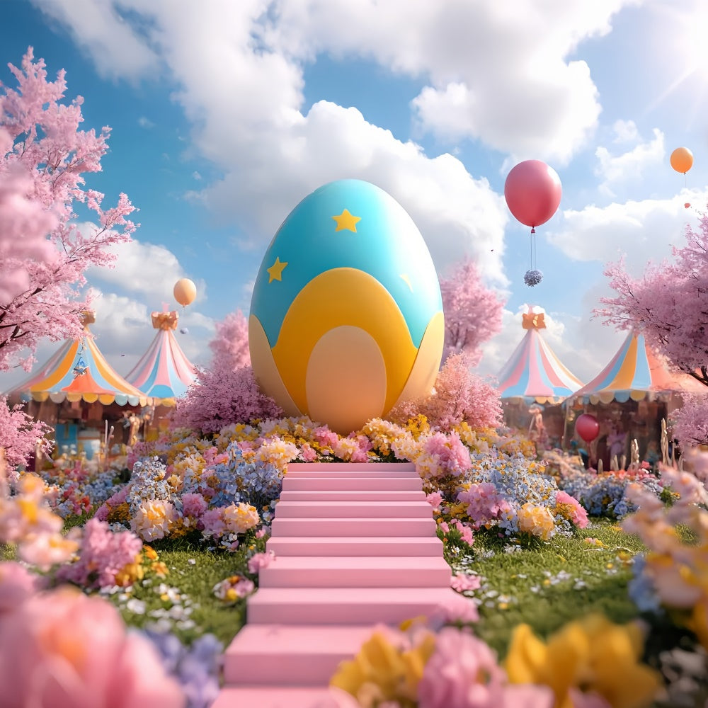 Ostern Backdrop Ideen Whimsical Frühling Ei Karneval Hintergrund CSH2-80