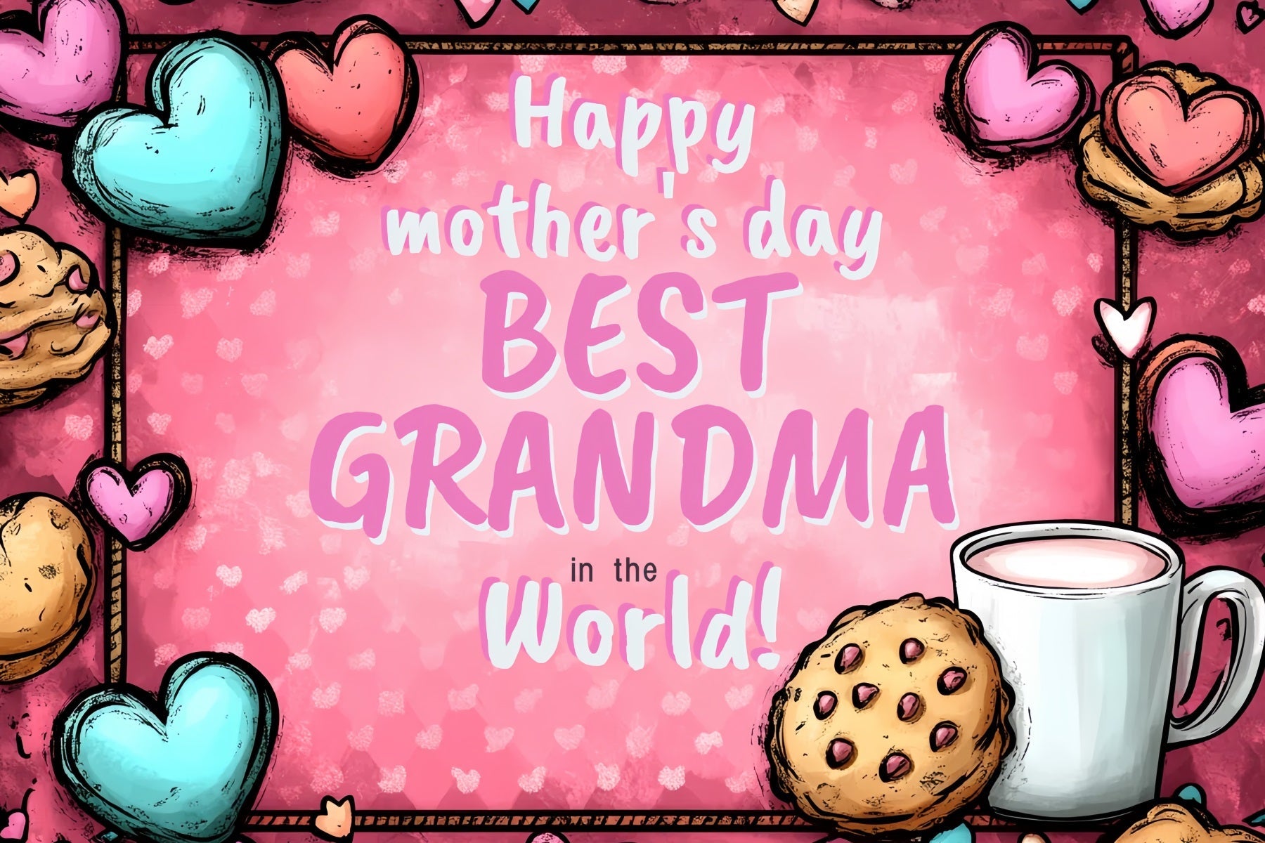 Muttertag Backdrop Ideen Heartfelt Cookie Custom Backdrop CSH3-152