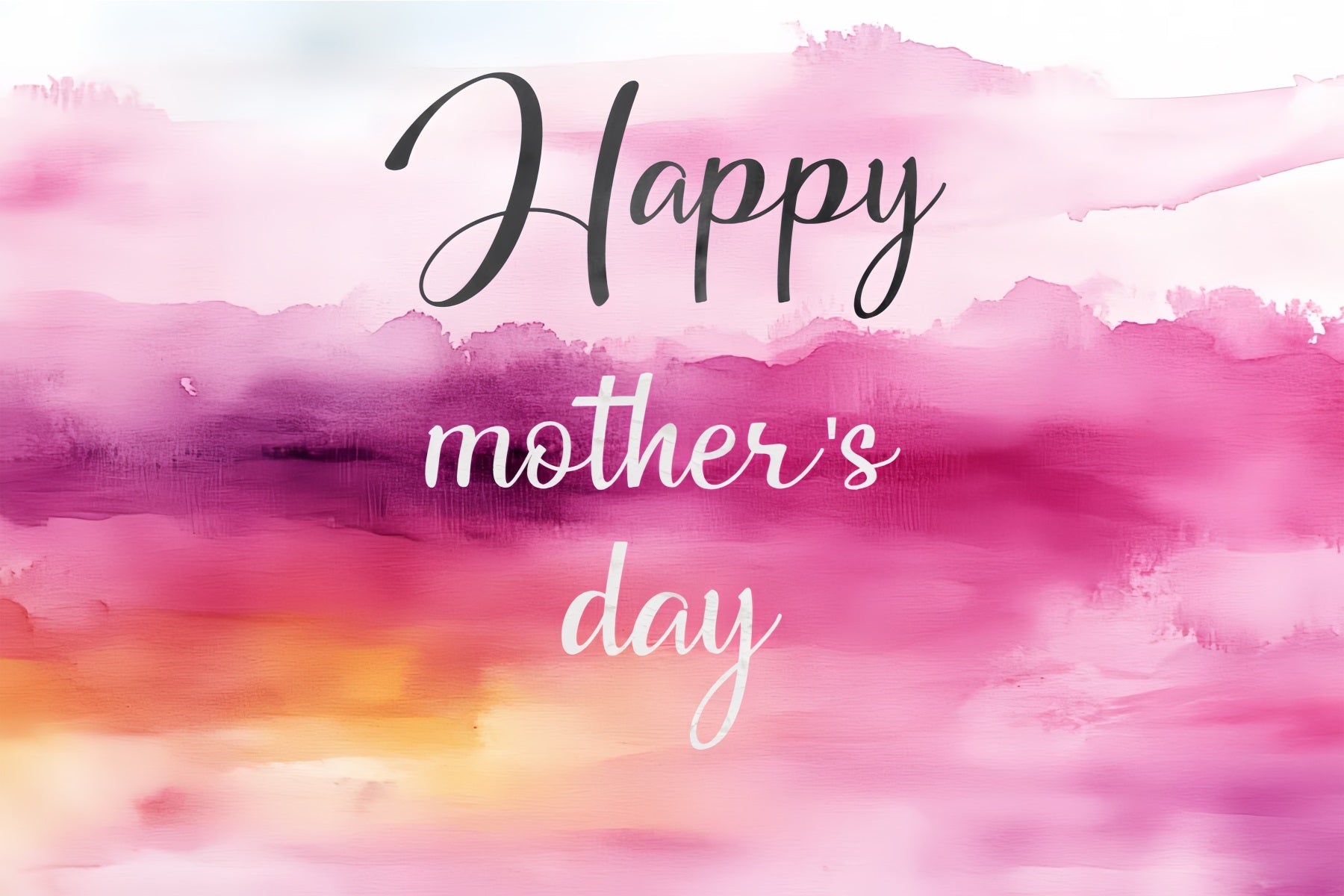 Backdrop Muttertag Abstrakt Aquarell Rosa Personalisierte Backdrop CSH3-160