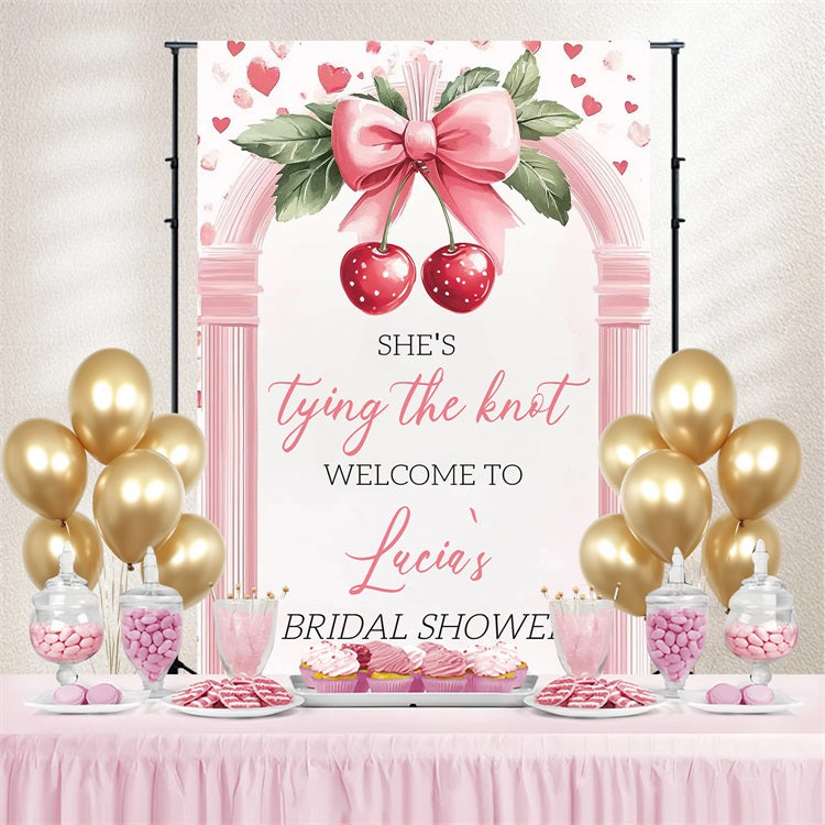 Bridal Shower Backdrop Ideen Kirsche Bogen Custom Backdrop CSH3-289