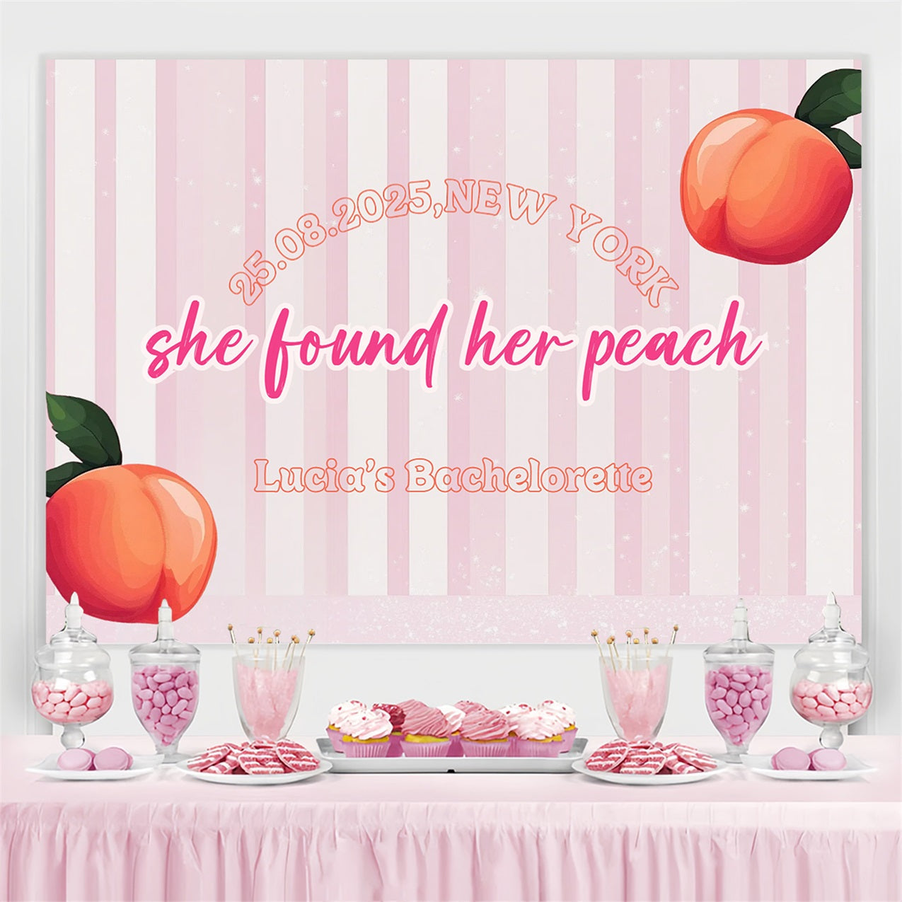 Hochzeit Backdrops Ideen Peachy Perfect Love Individuelles Backdrop CSH3-296