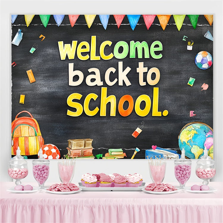 Back To School Backdrop Ideen Klassenzimmer Blackboard Thema Backdrop CSH3-47