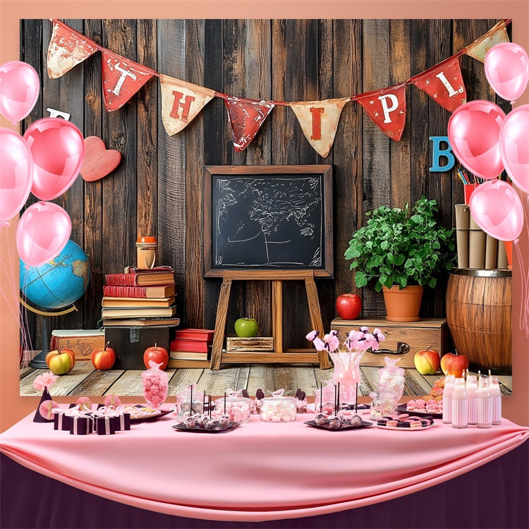 Zurück zu Schule Bild Hintergrund Vintage Holz Klassenzimmer Hintergrund CSH3-57