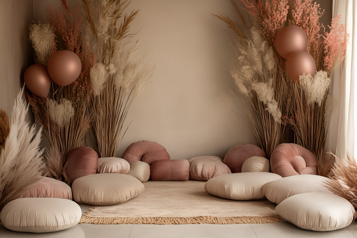 Bohemian Backdrop Ballon Kissen Ecke Hintergrund CSH4-140