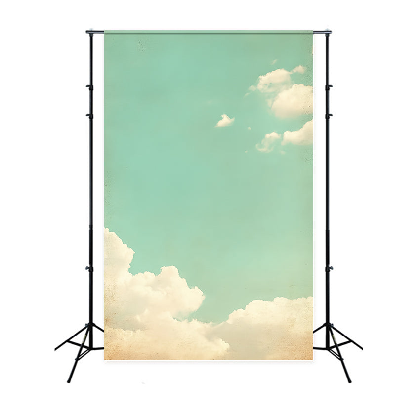 Backdrops für Porträts Retro Sky Puffy Clouds Backdrop CSH4-188