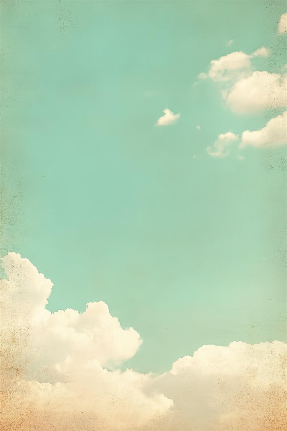 Backdrops für Porträts Retro Sky Puffy Clouds Backdrop CSH4-188