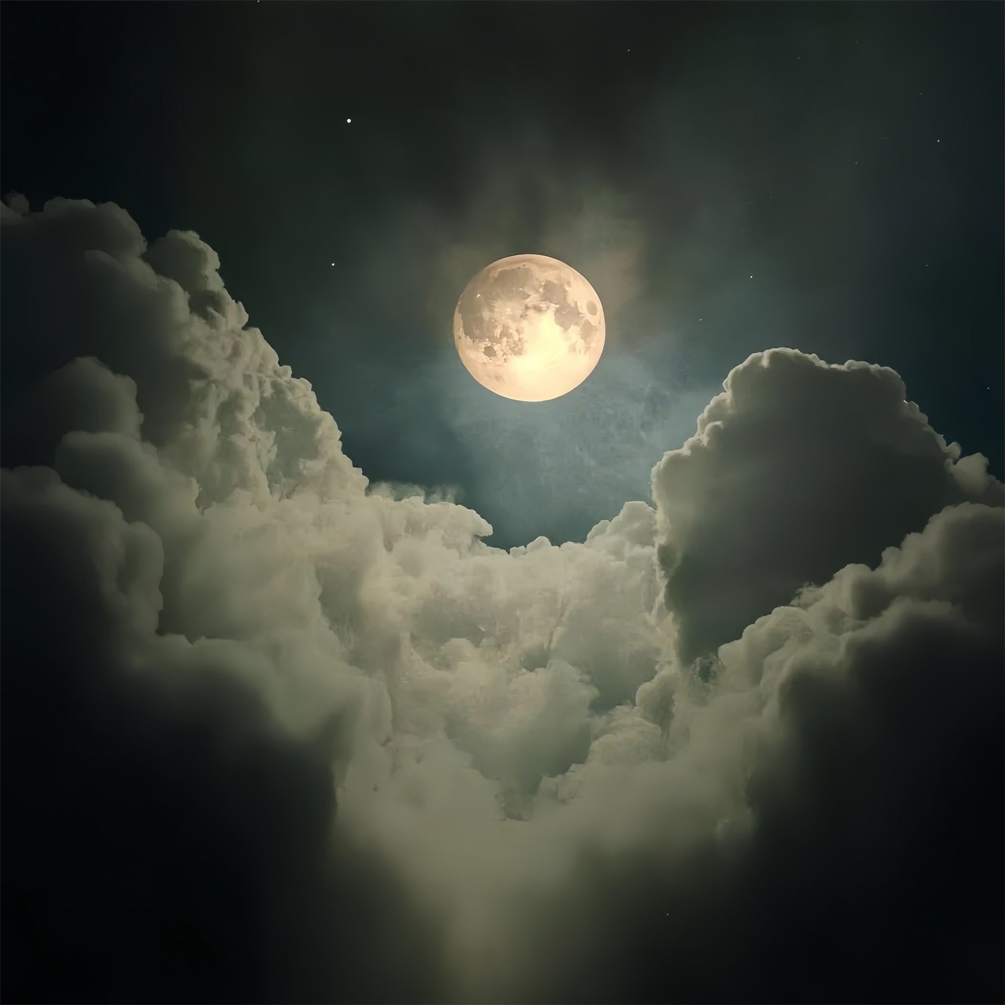 Hintergrundbilder für Porträts Stimmungsvolle Wolken im Mondlicht Hintergrund CSH4-192