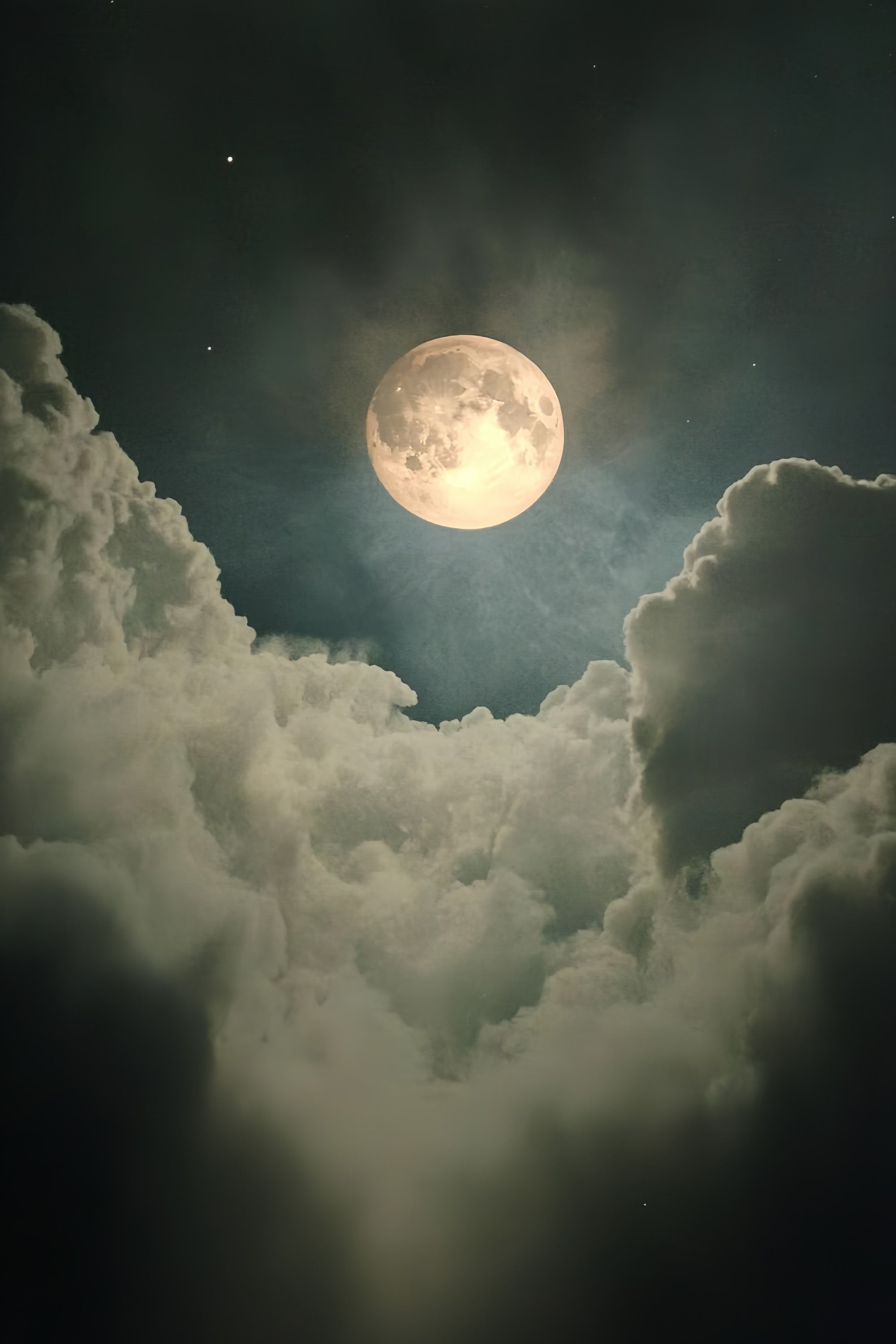 Hintergrundbilder für Porträts Stimmungsvolle Wolken im Mondlicht Hintergrund CSH4-192