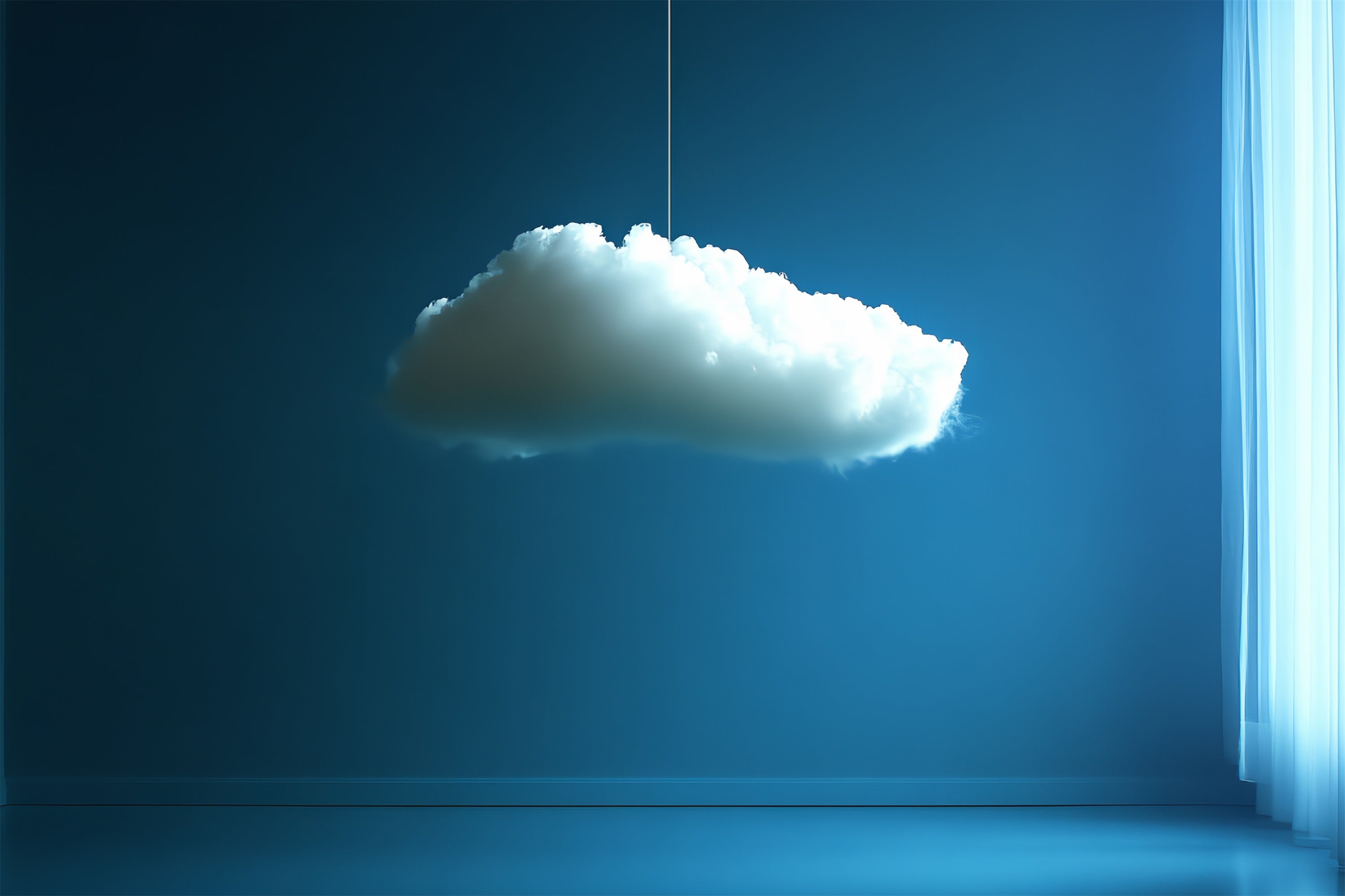 Wolke Fotohintergrund Schwebende Wolke Blauer Raum Backdrop CSH4-235
