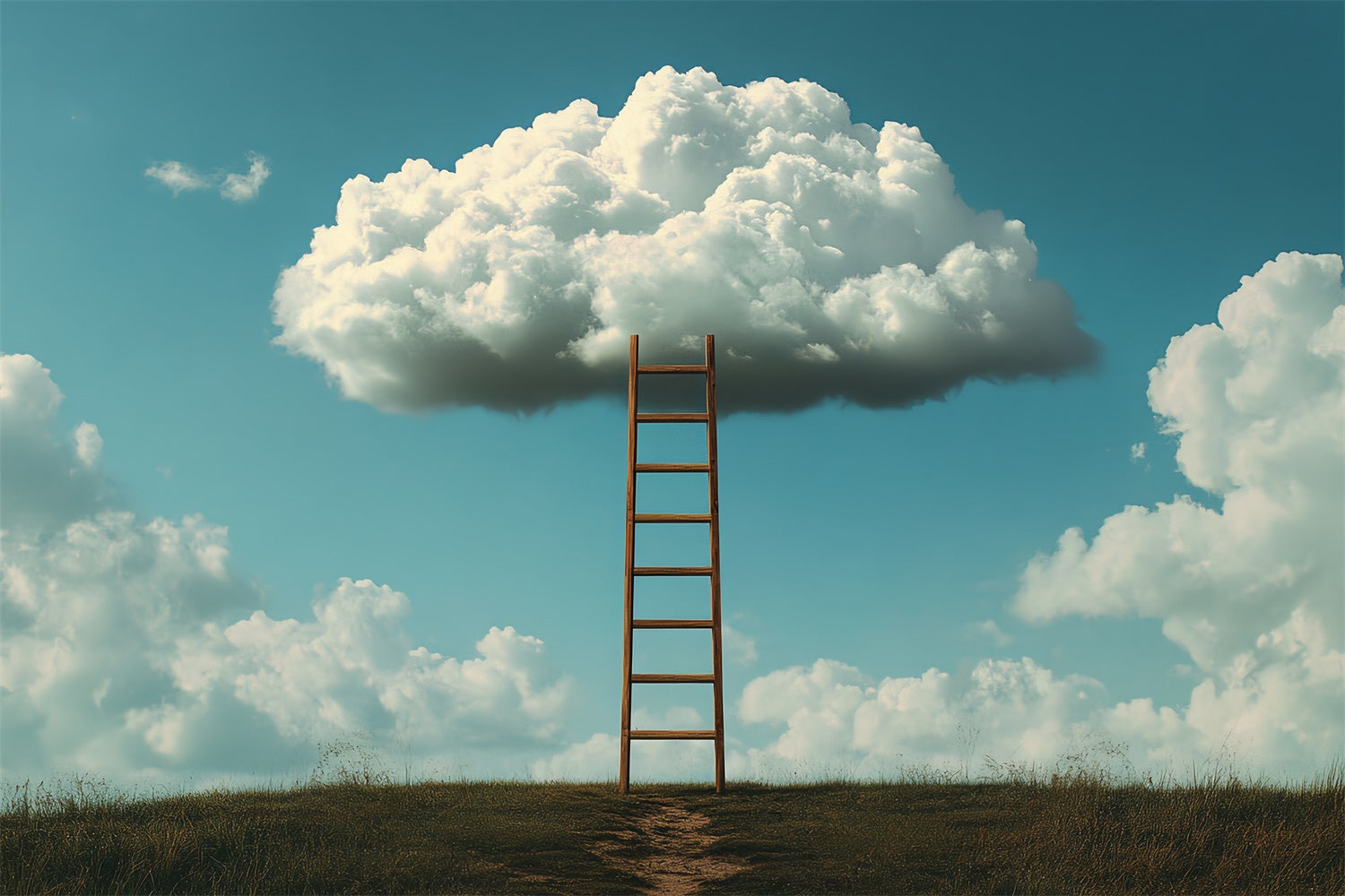 Himmel mit Wolken Backdrop Schwebende Wolkenleiter Backdrop CSH4-244