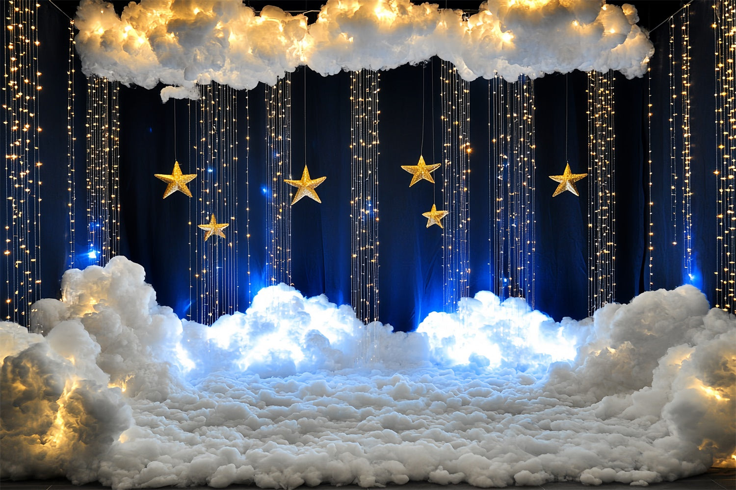 Wolke Hintergrund Fotografie Glitzernde Sterne Wolke Fantasy Hintergrund CSH4-246