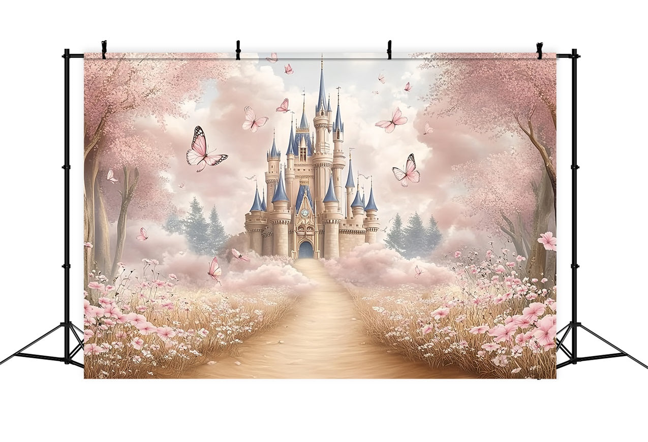 Prinzessin Schloss Hintergrund Fantasy Garden Hintergrund CSH4-328
