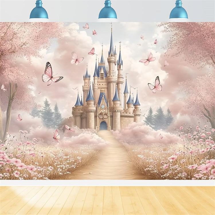 Prinzessin Schloss Hintergrund Fantasy Garden Hintergrund CSH4-328