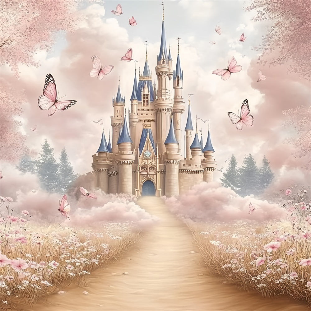 Prinzessin Schloss Hintergrund Fantasy Garden Hintergrund CSH4-328