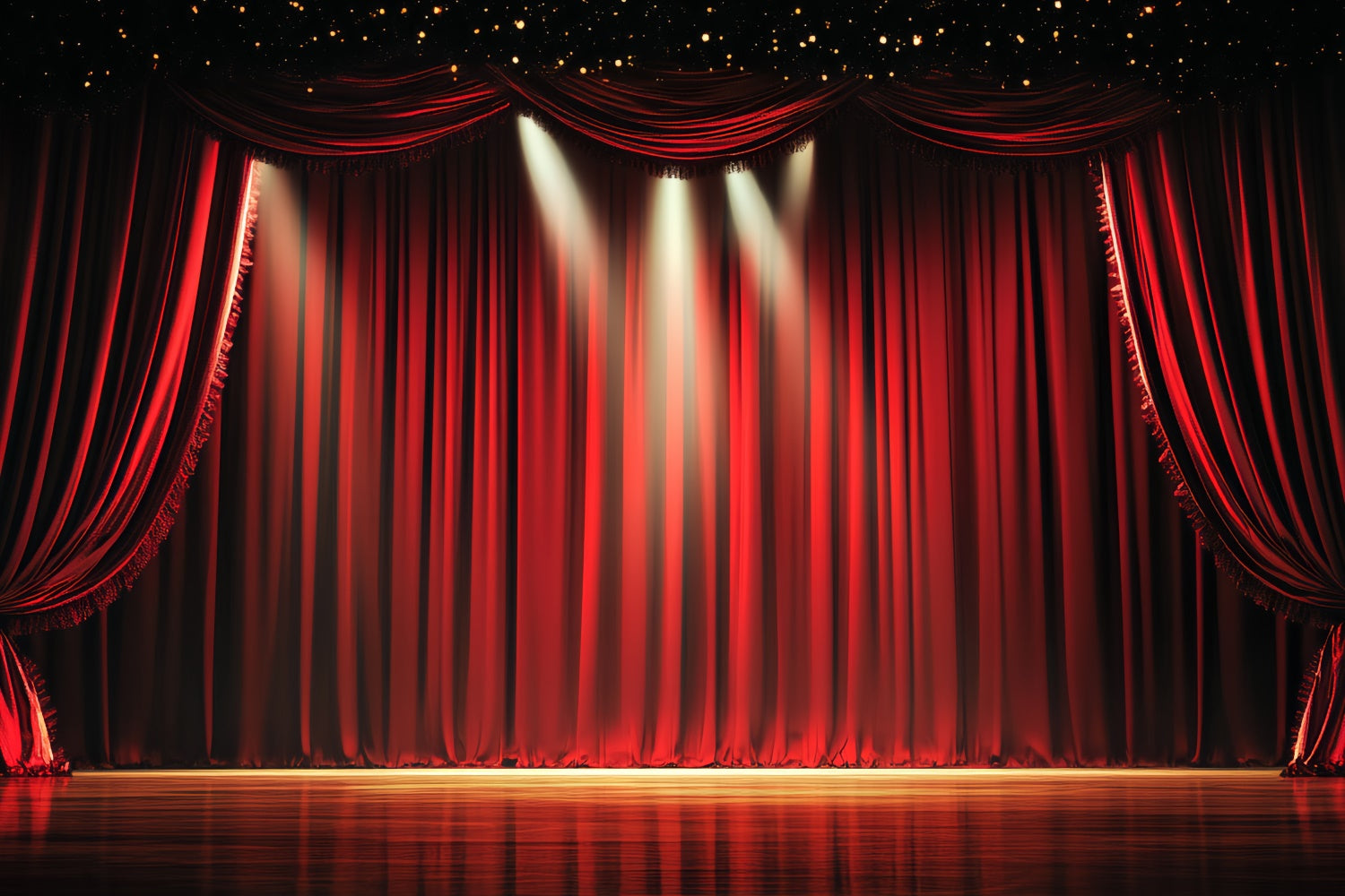 Broadway Bühne Backdrops Vintage Lichter Vorhänge Backdrop CSH5-161