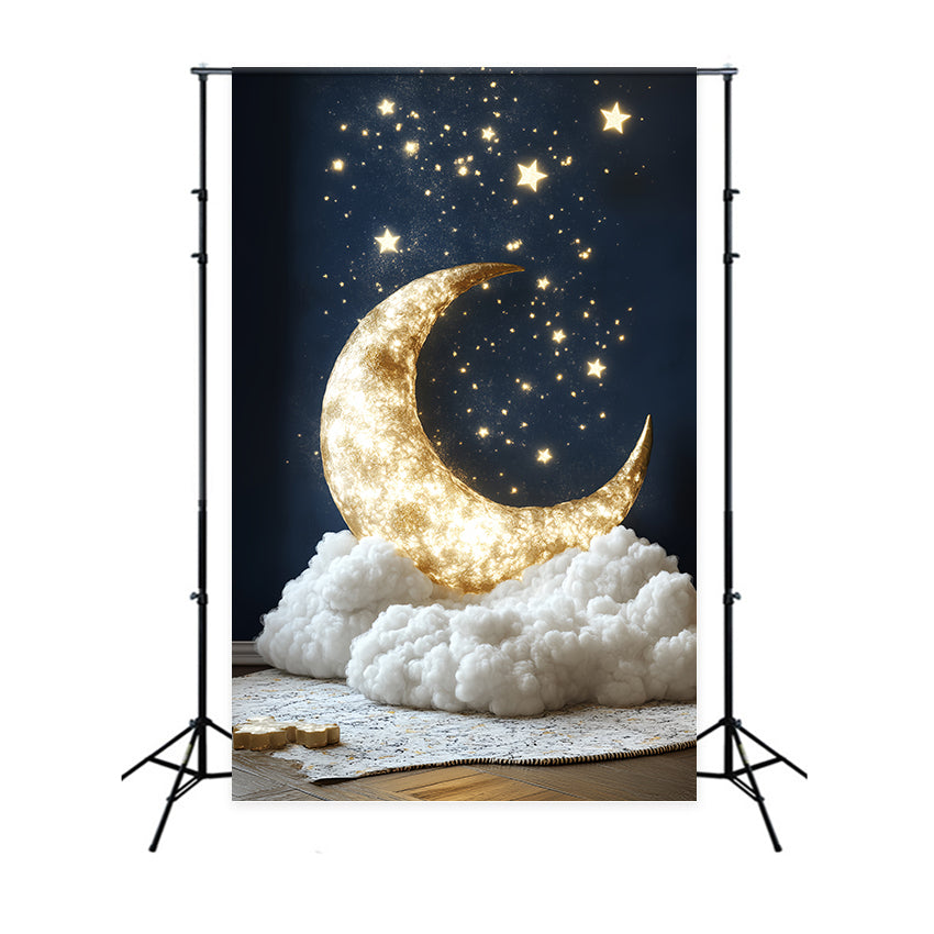 Mond und Sterne Hintergrund Nacht Himmel Wunder Neugeborenen Backdrop CSH5-257
