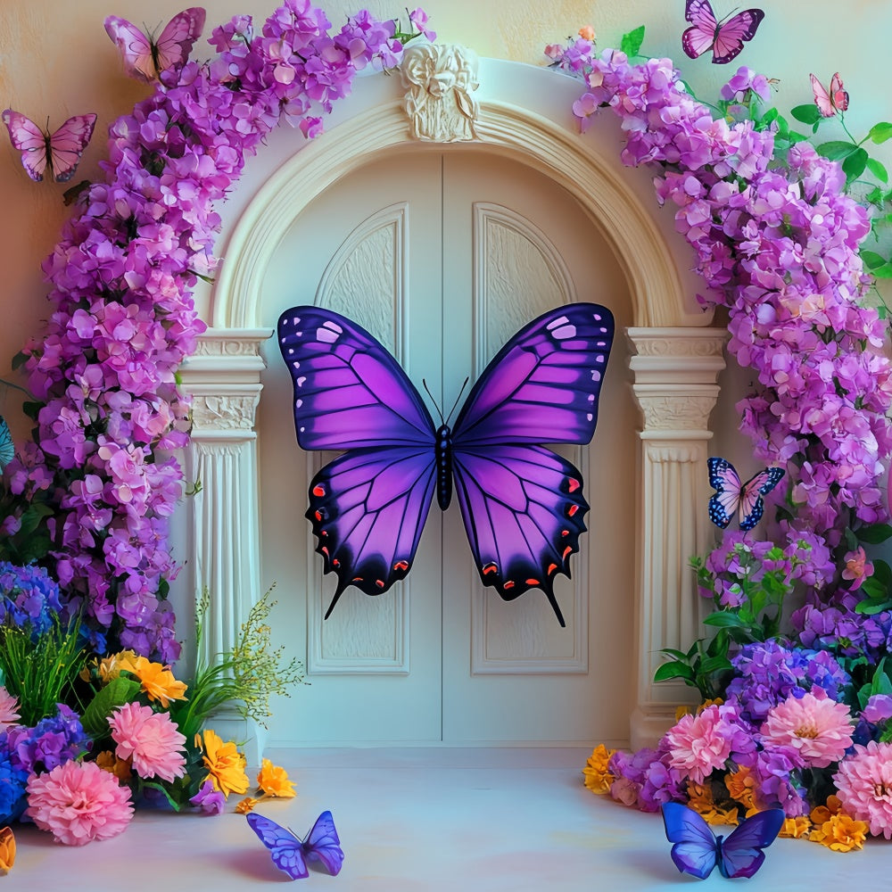 Schmetterling Fotohintergrund Schmetterling Garten Tor Kinder Backdrops CSH5-276