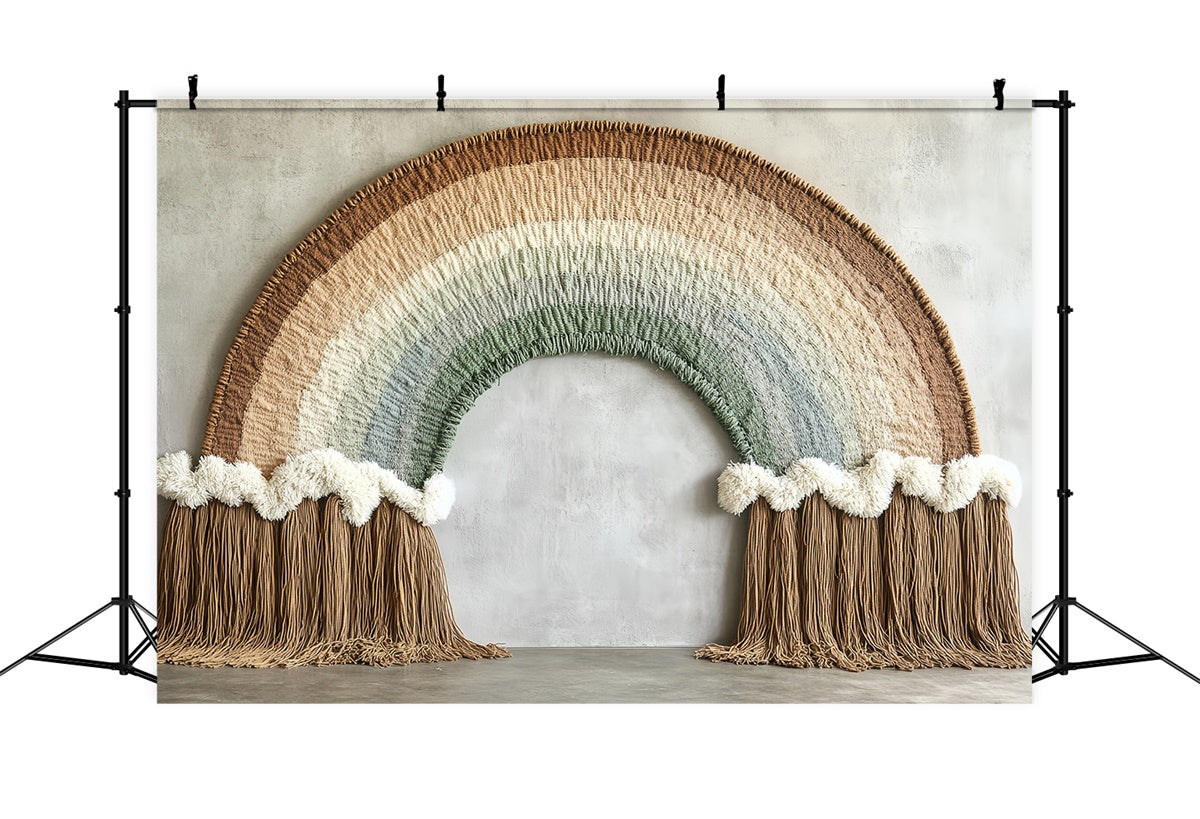 Kinder Backdrops Makramee Gemütliche Textur Bogen Backdrop CSH5-290