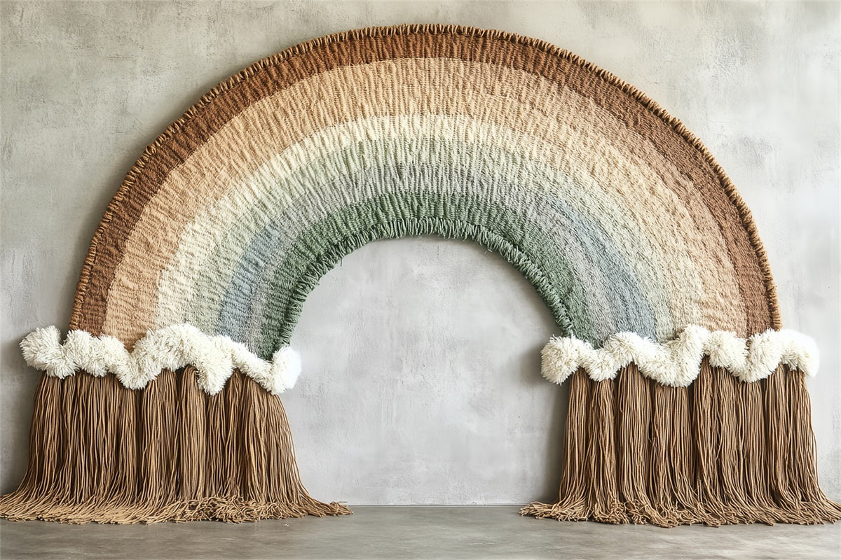 Kinder Backdrops Makramee Gemütliche Textur Bogen Backdrop CSH5-290