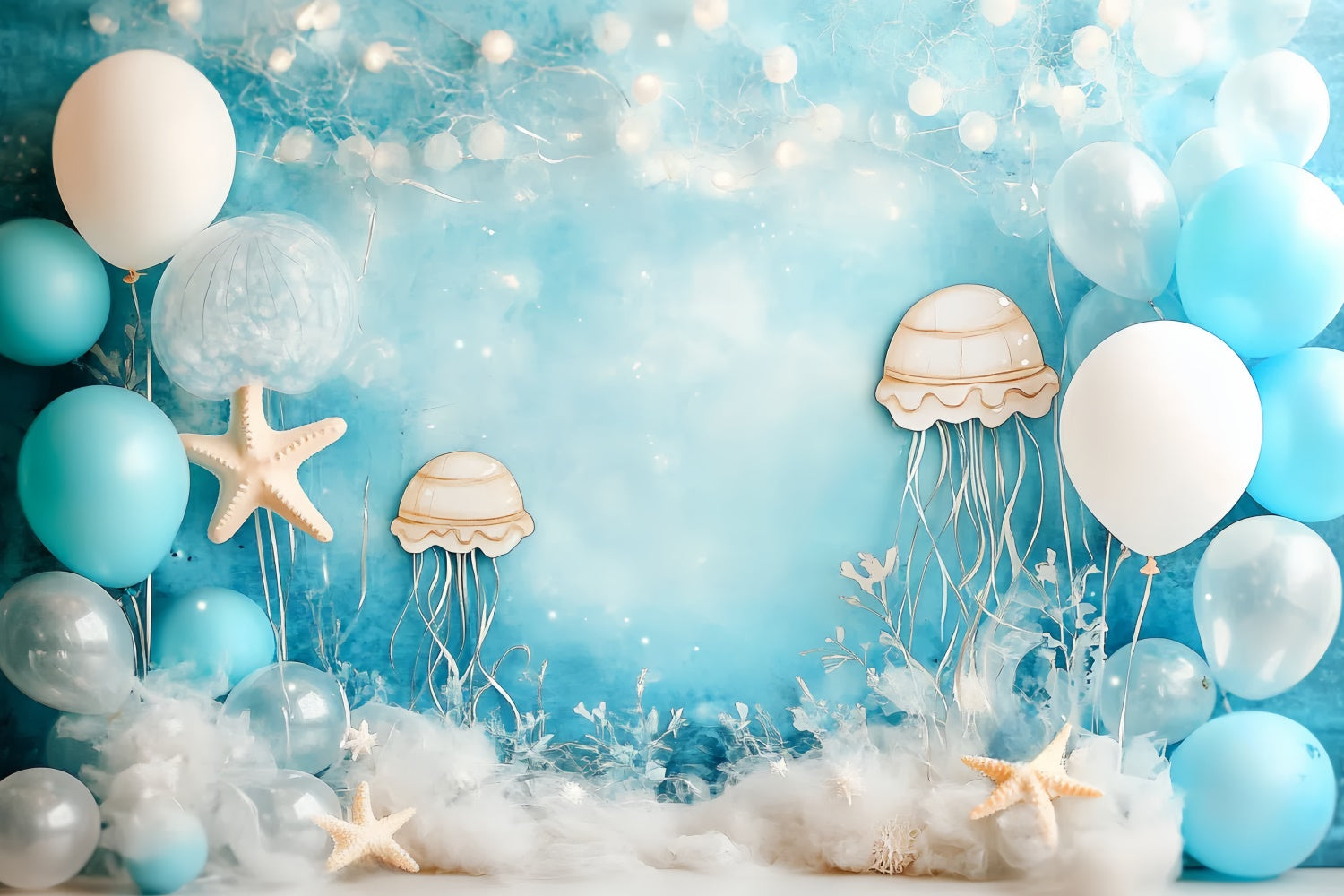 Kinder Backdrops Qualle Ozean Traum Ballon Backdrop CSH5-293