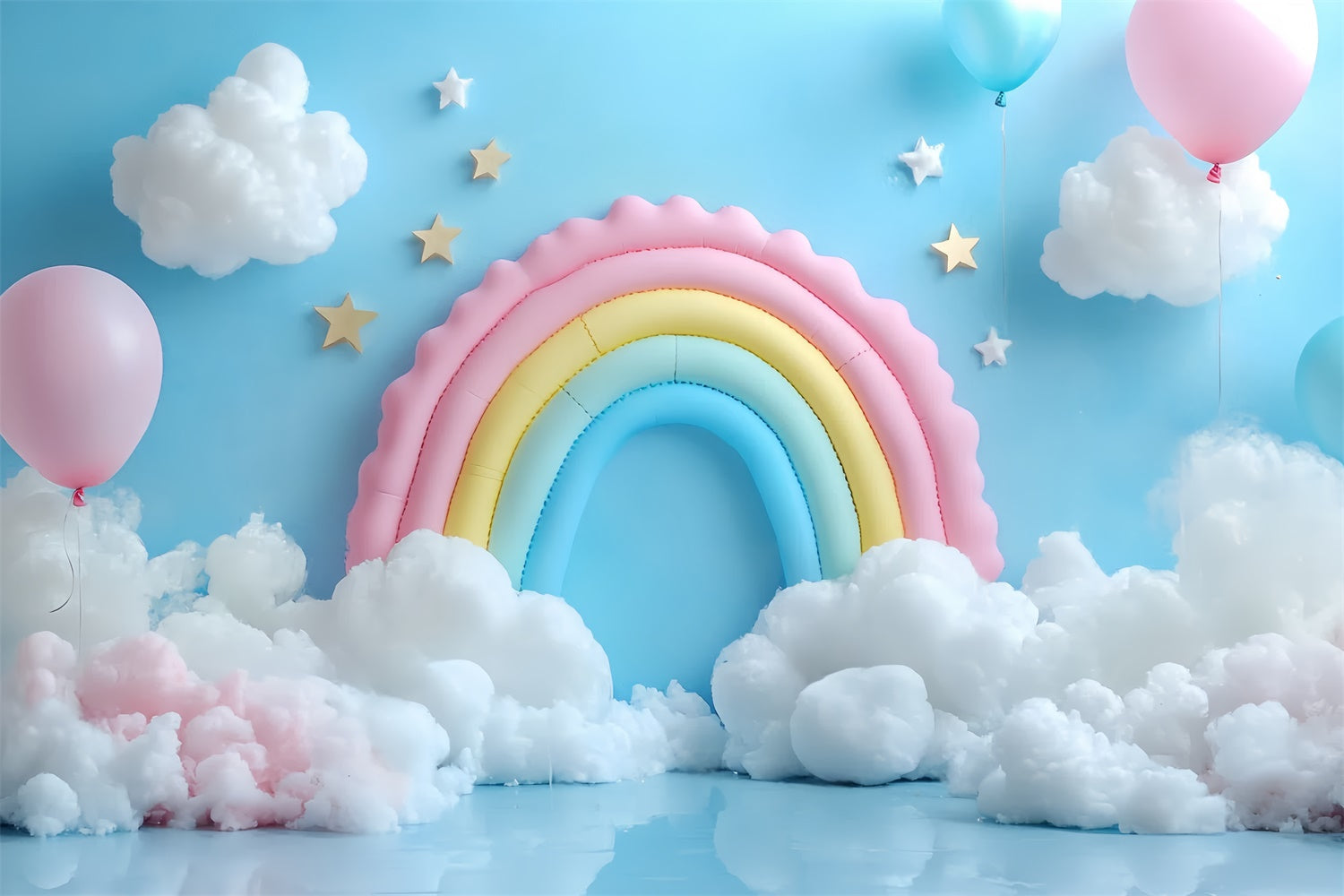 Regenbogen Backdrop Ballon Himmel Wolke Kinder Backdrop CSH5-310