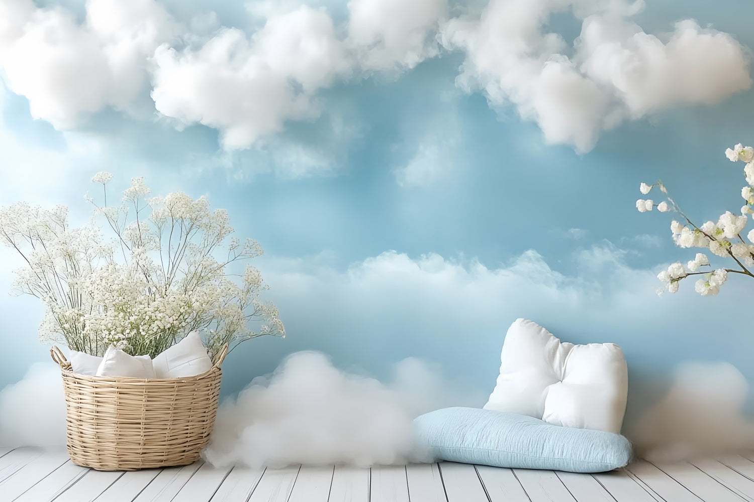 Neugeborenen-Fotoshooting-Hintergrund Dreamy Sky Comfort Backdrop CSH5-315