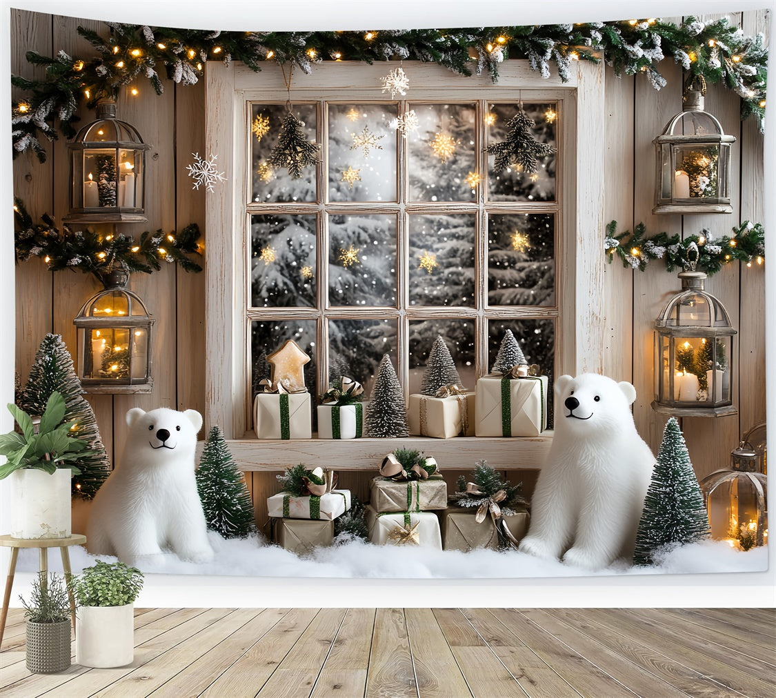 Fotografie Hintergründe für Kinder Gemütliche Hütte Weihnachten Hintergrund CSH5-326