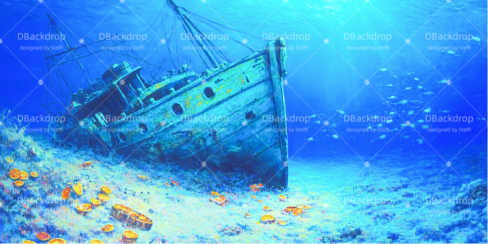 Theatervorhang Basteln Versunkenes Schiff Theatervorhang samt CSH510-T103