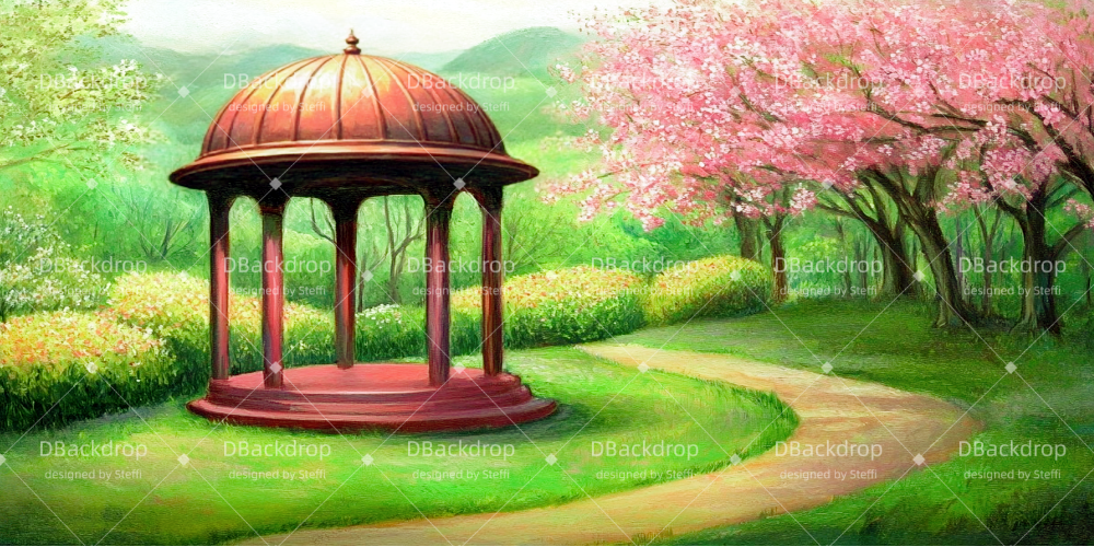 Vorhang Theater Gartenecke Backdrop Theater CSH510-T107