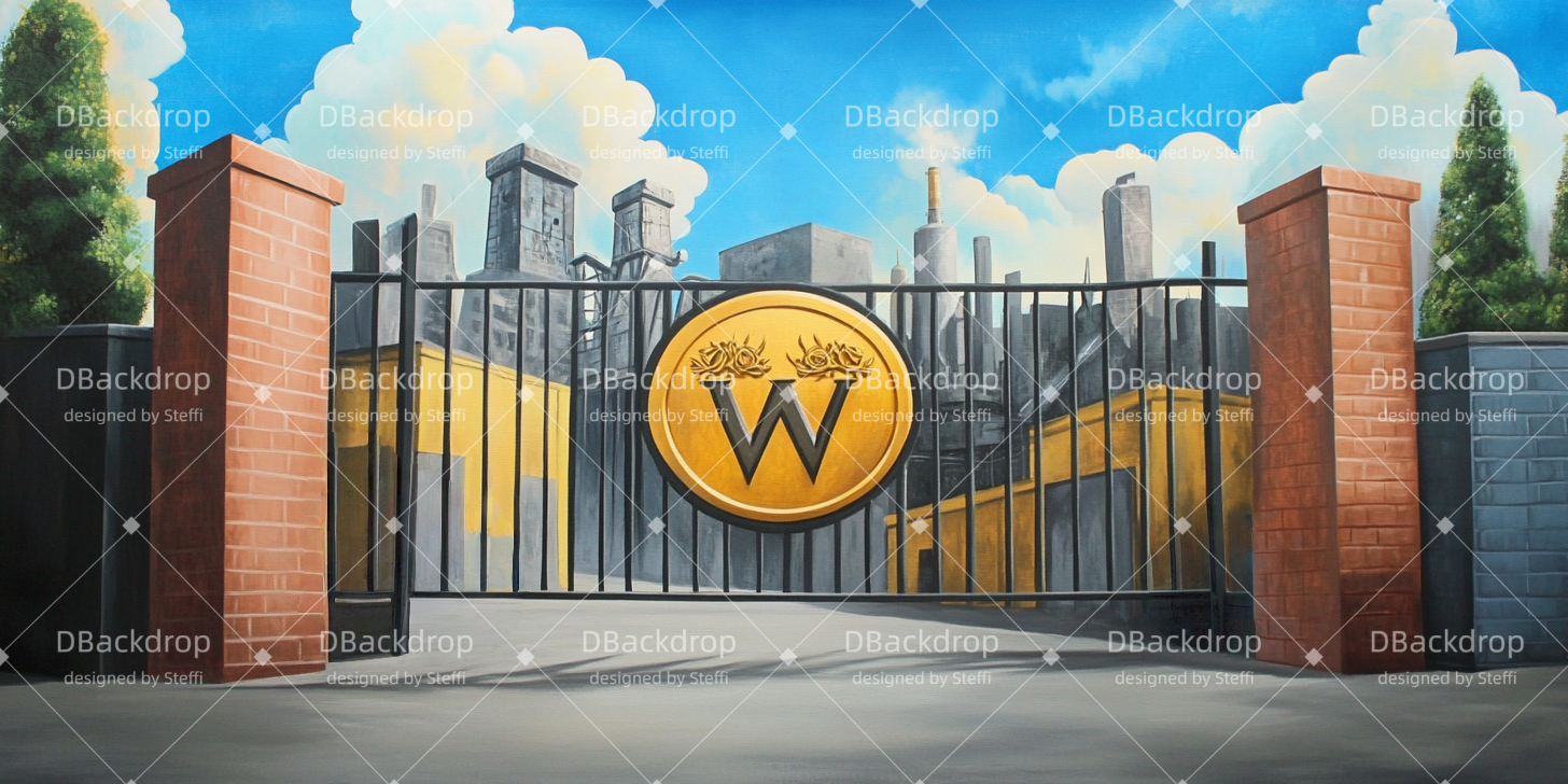 Theaterbühnenhintergrund Schokoladenfabrik-Tor Aufführungshintergründe CSH510-T61