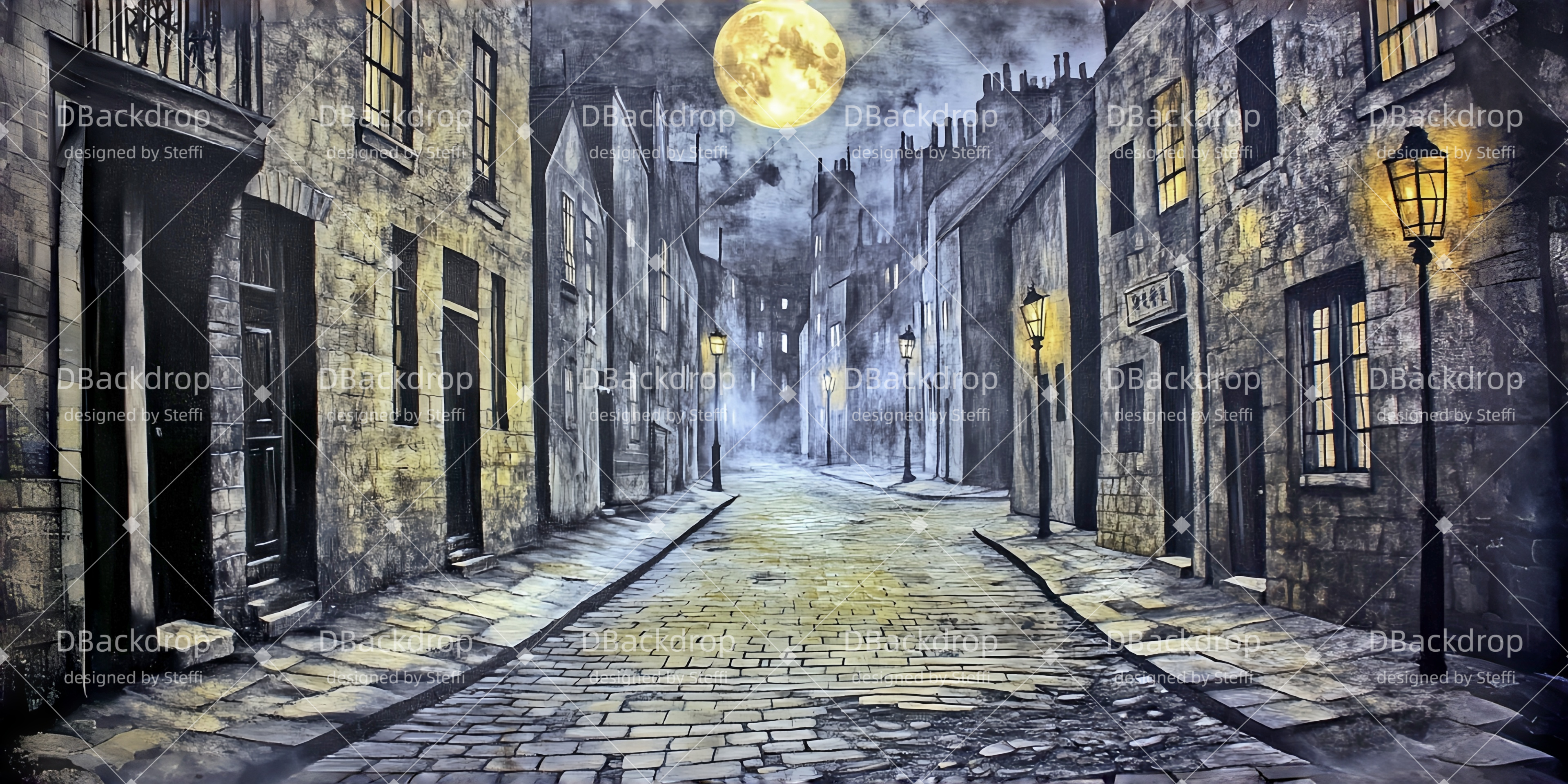 Theaterkulissen Nachtstraßentanz-Bühnenkulisse CSH510-T62