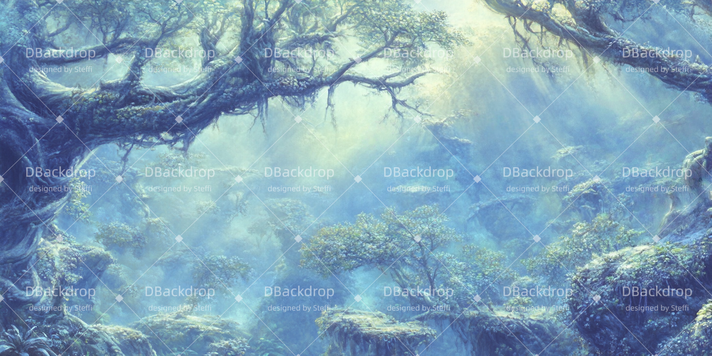 Theatervorhang Basteln Misty Jungle Theatervorhang samt CSH510-T98