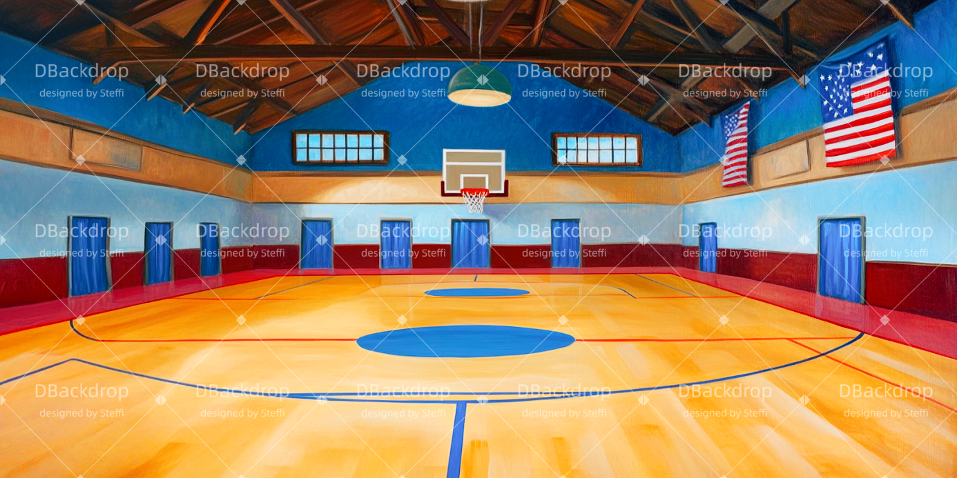 Bühne Theatervorhang Schulsporthalle Theaterwand CSH511-T56