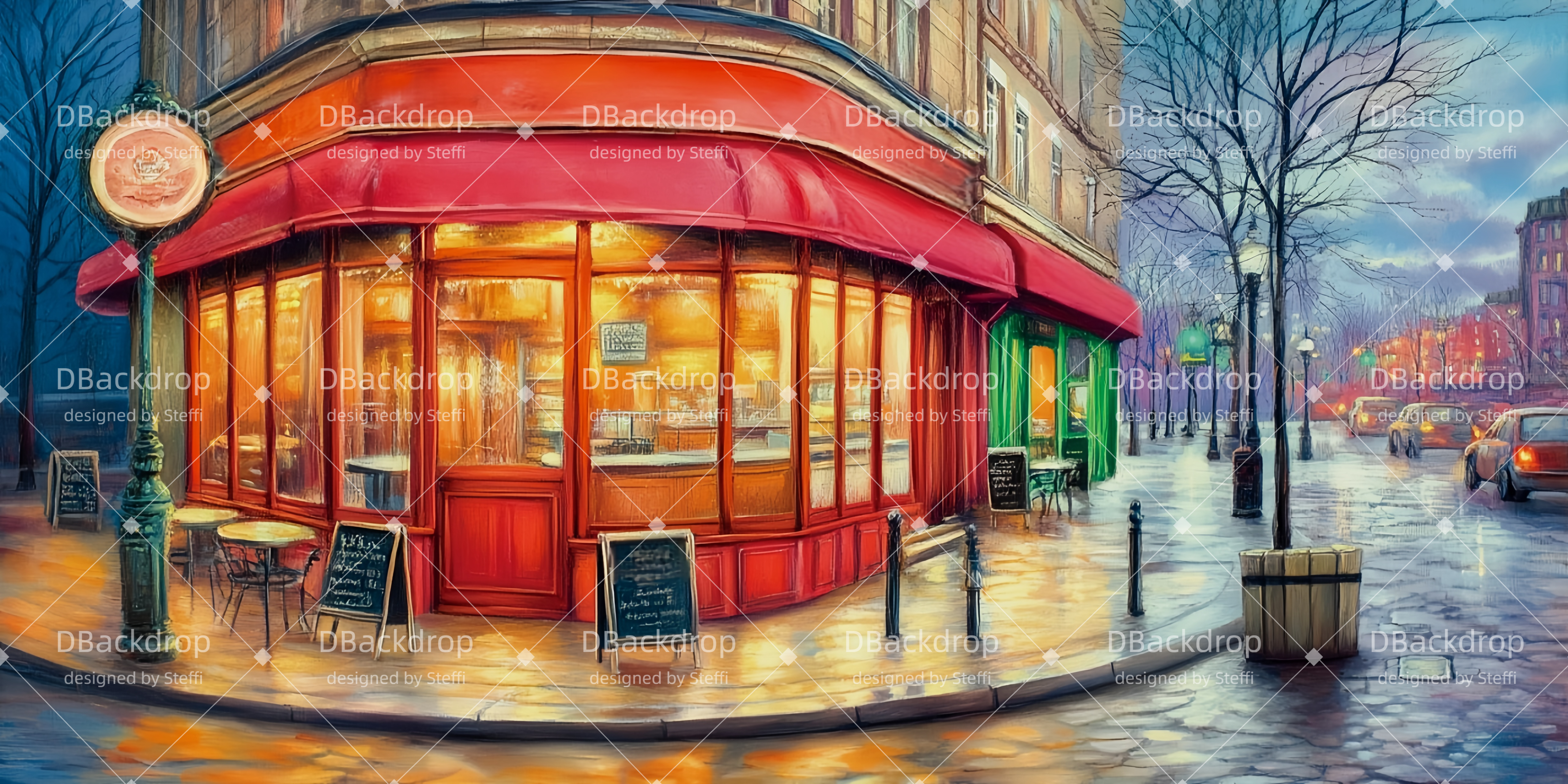 Theater Vorhang Eckcafé Bühnenhintergrund beim Theater CSH511-T81