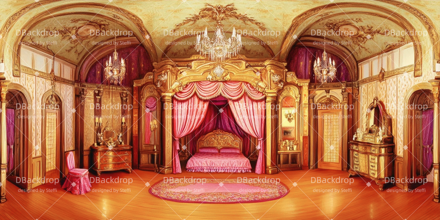 Hintergrund Theater Vorhang Prinzessinnen-Schlafzimmer Backdrops Theater CSH511-T98
