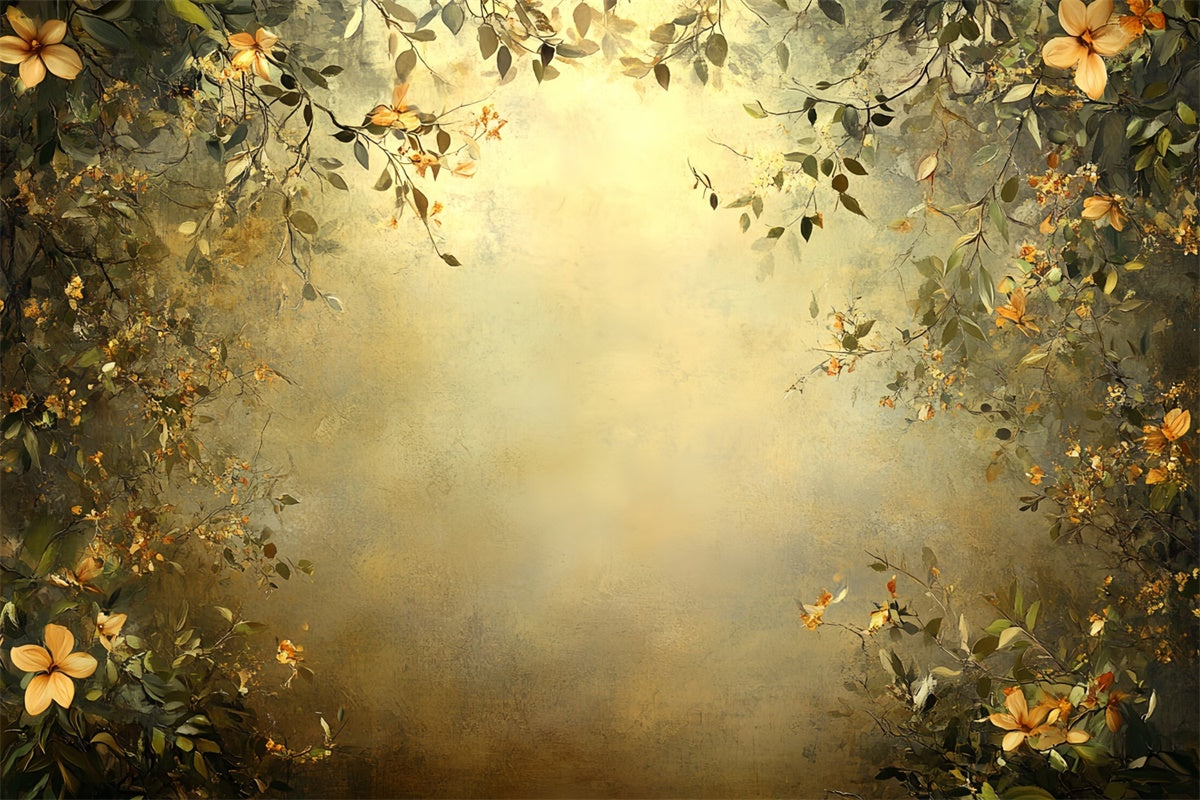 Fine Art Fotohintergrund Vintage Bloom Rahmen Stoff Backdrops CSH57-256