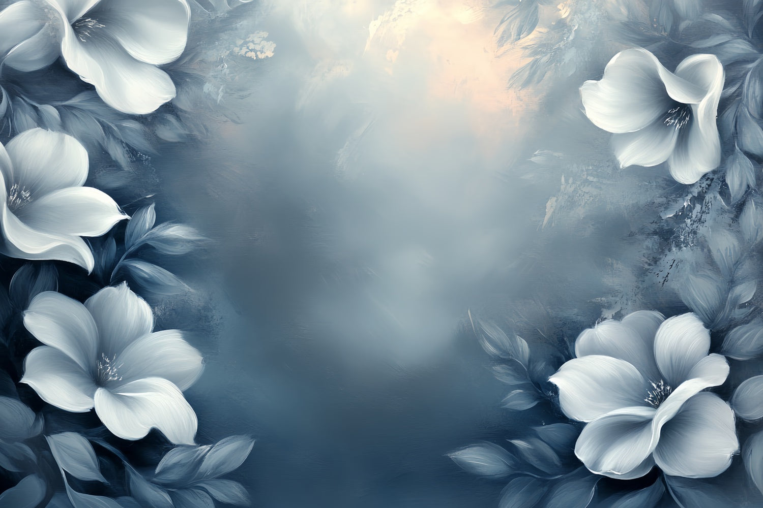 Fine Art Fotografie Backdrop Dreamy Blue Petal Fotohintergrund CSH57-257