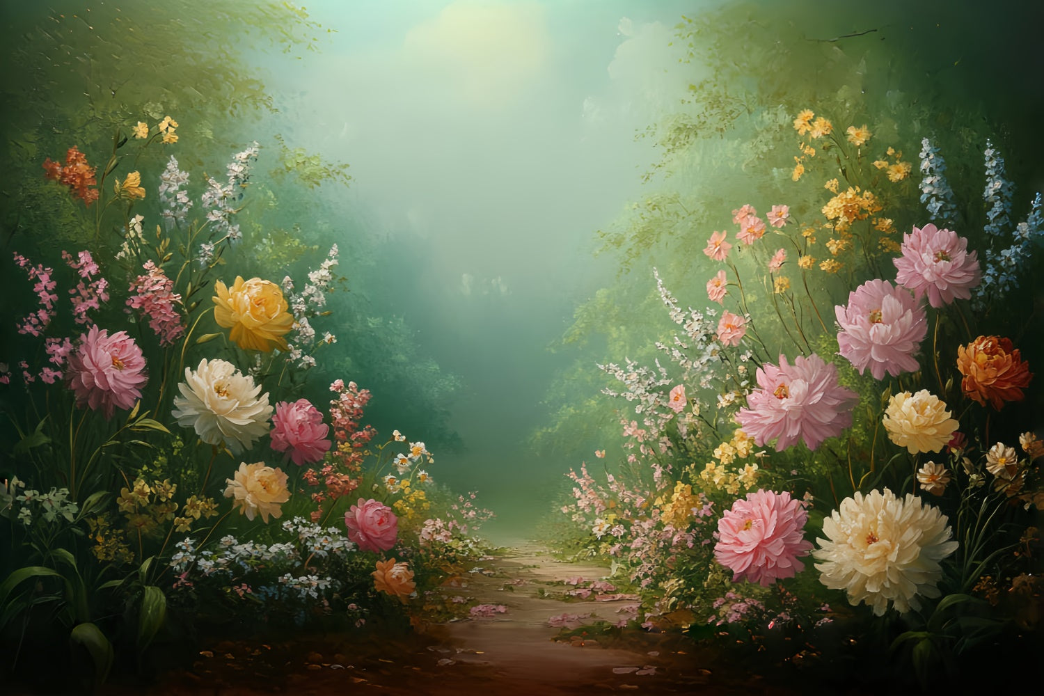 Fine Art Backdrops Secret Garden Path Schöner Fotohintergrund CSH57-266